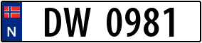 Trailer License Plate